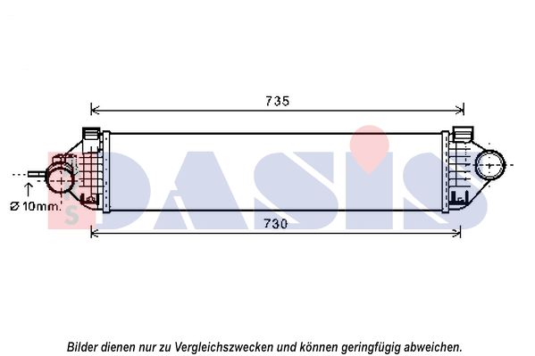 AKS DASIS Kompressoriõhu radiaator 097015N